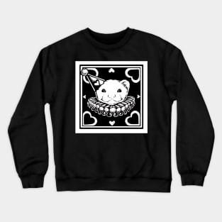 Love Ferret In White - Borderless Version Crewneck Sweatshirt